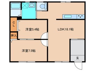 ムラカミハイム　1の物件間取画像